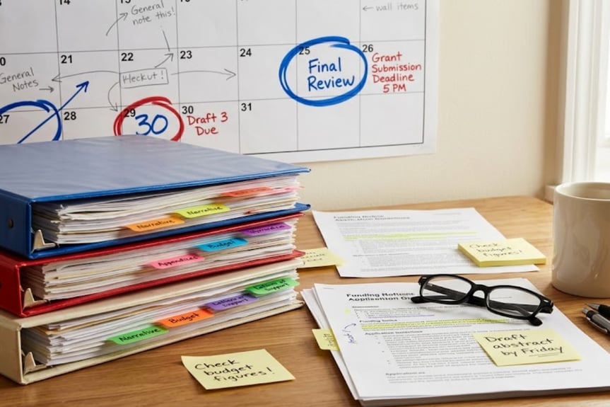 A repeatable grant calendar improves application readiness