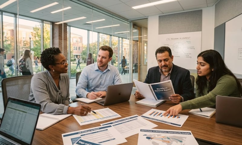 Labor market data must connect programs to specific occupations
